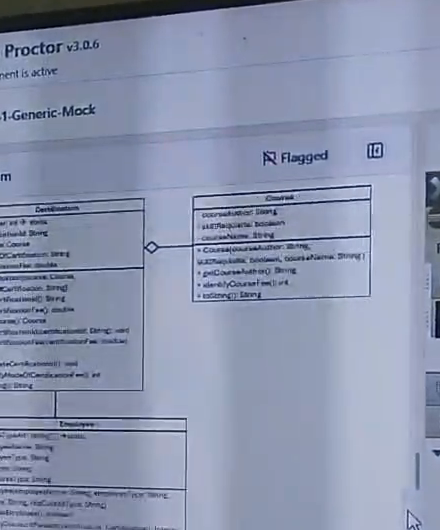 Original Class Diagram Photo